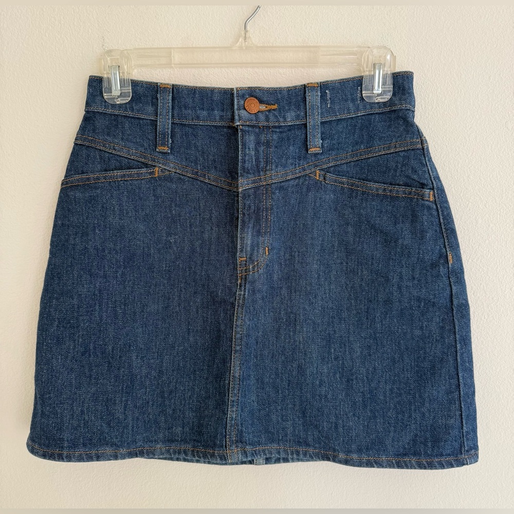 Madewell Blue Denim Mini Skirt